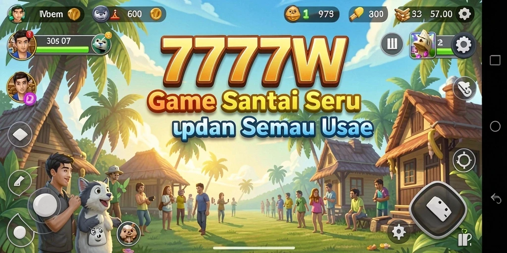 Tampilan menarik dari gameplay 7777W yang seru.