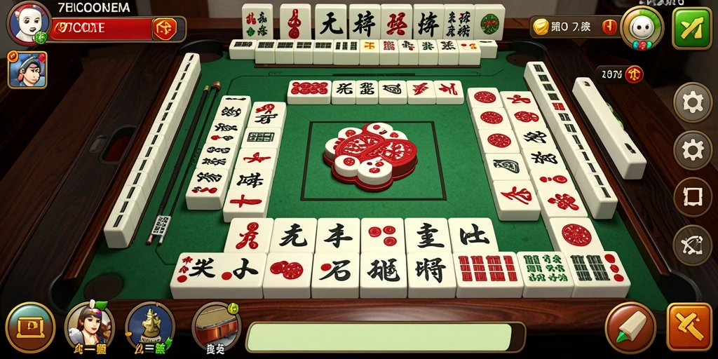 Tampilan gameplay seru di 7CONE dengan Mahjong yang menarik.