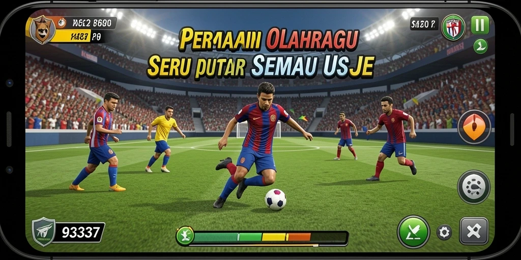 Tangkapan layar utama 93337 menampilkan aksi seru dalam berbagai olahraga.