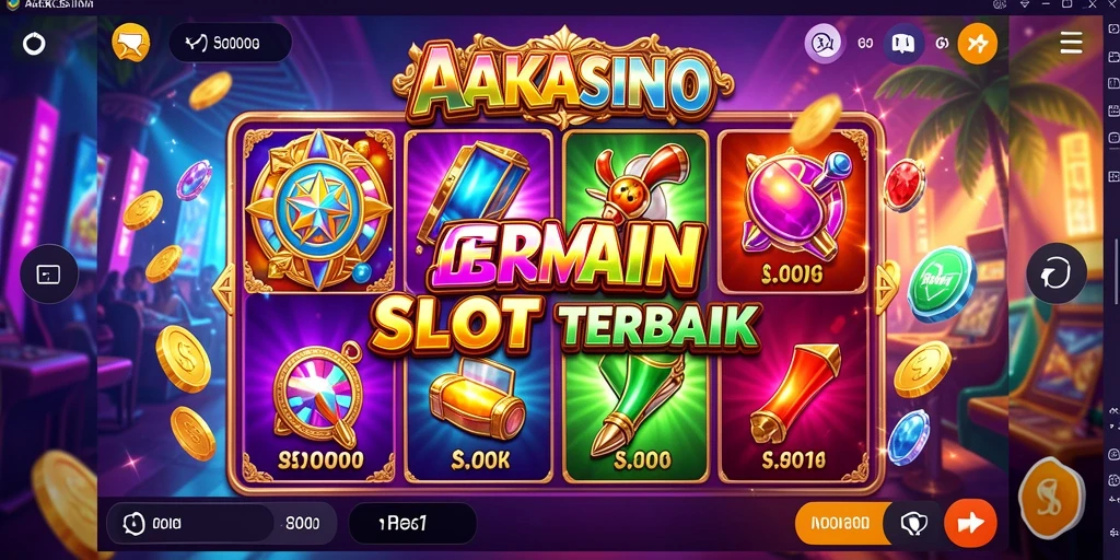 Gameplay Slot AAKASINO yang mendebarkan dengan animasi menarik.