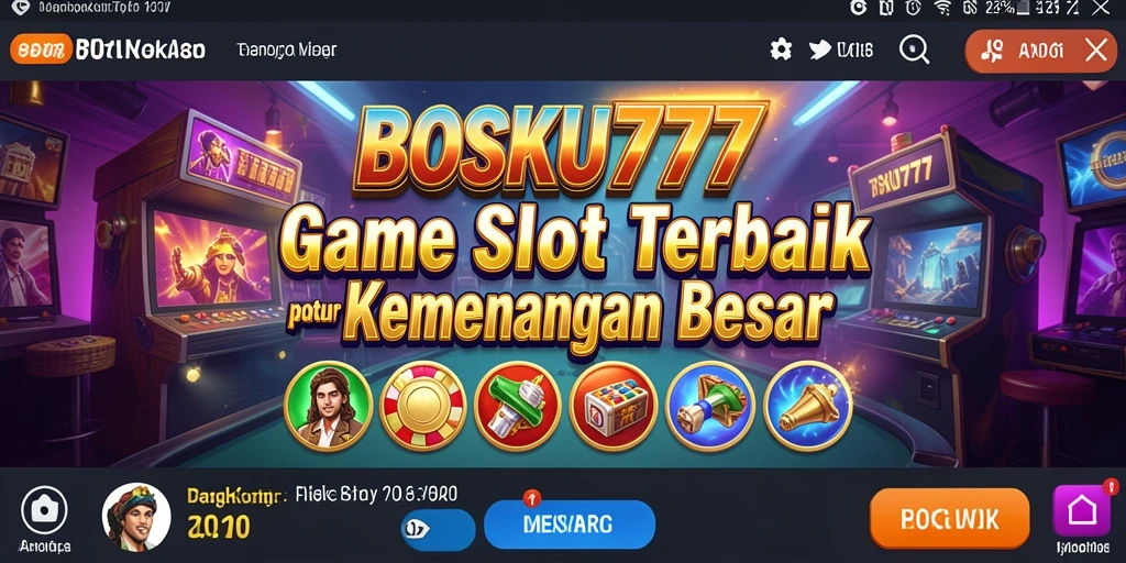 Tampilan menarik dari gameplay Slot BOSKU777 dengan peluang menang yang menggiurkan.