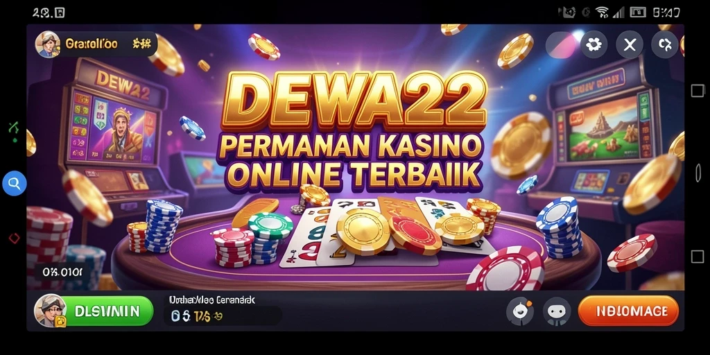 Tampilan gameplay yang seru dan mendebarkan dari DEWA22.