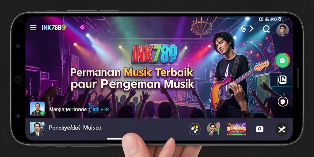 Tampilan seru gameplay INK789 dengan berbagai lagu musik.