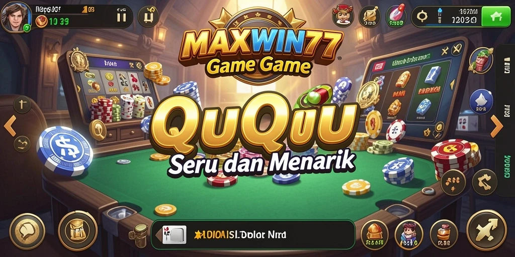Tampilan gameplay seru dalam MAXWIN77, permainan QiuQiu yang menantang.