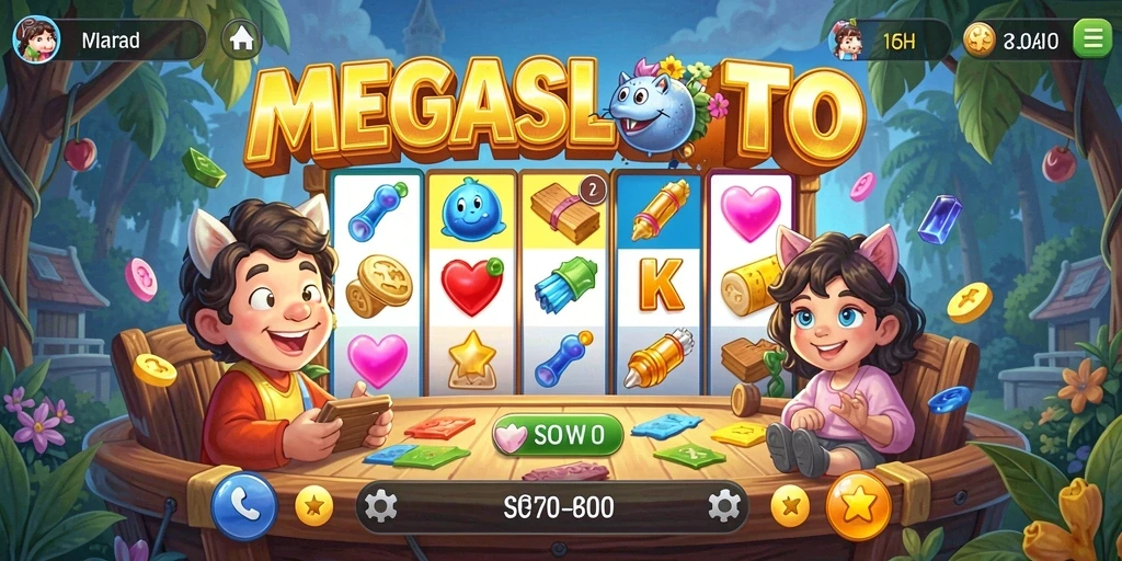 Gameplay MEGASLOTO yang menantang dan mendidik.