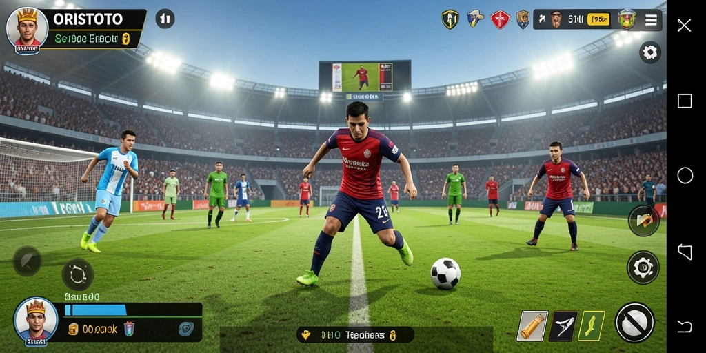 Tampilan gameplay ORISTOTO yang mendebarkan di lapangan hijau.
