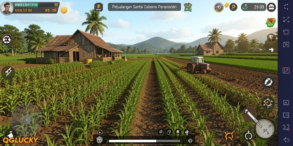 Tampilan gameplay QGLUCKY yang menarik dan penuh warna.