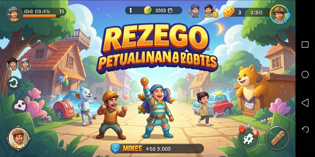 Screenshot menunjukkan aksi seru dalam permainan REZEGO.