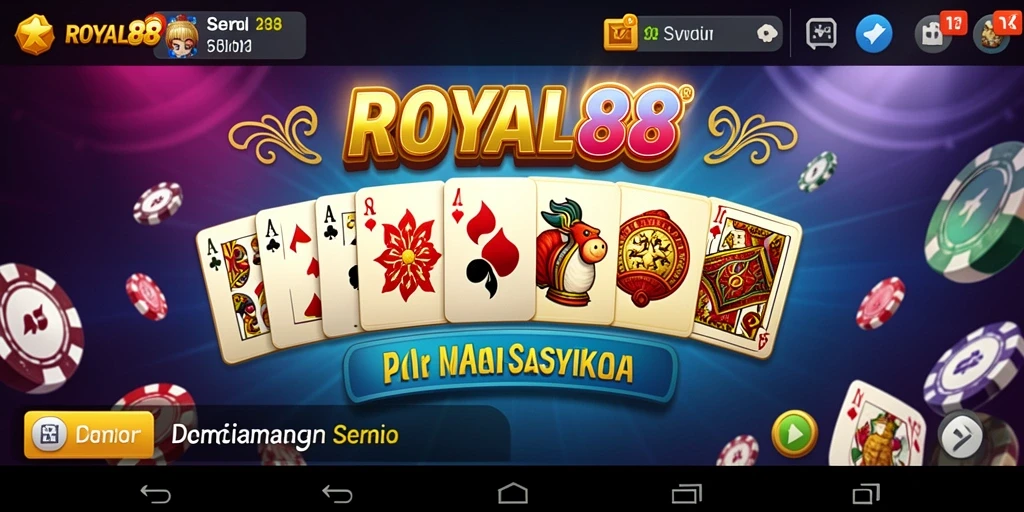 Tampilan menarik dan seru saat bermain Domino di ROYAL88.