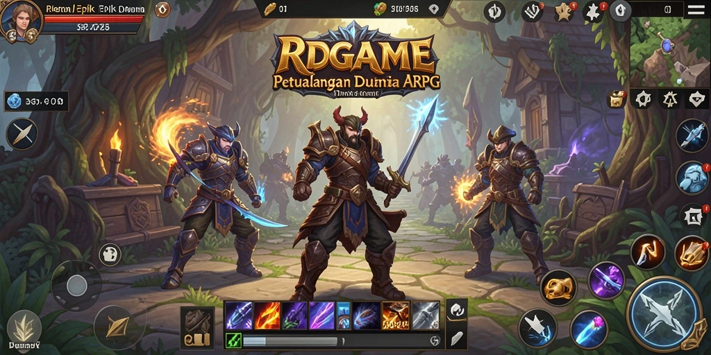 Tampilan gameplay RPGAME yang seru dan menantang.