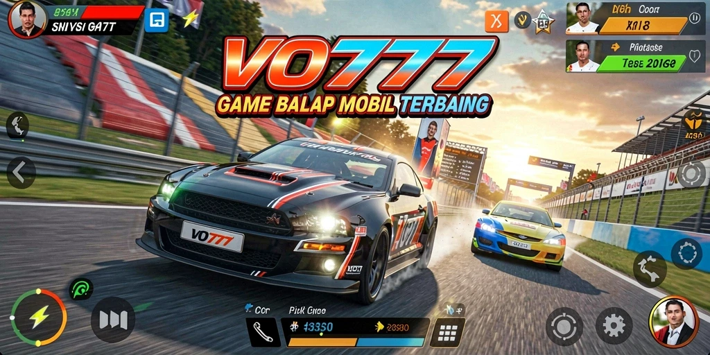 Tampilan seru balapan mobil di VO777 dengan grafis memukau.