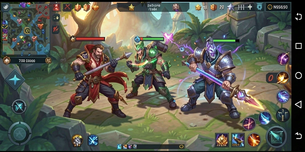 Gameplay seru dalam pertandingan tim di WATITOTO.
