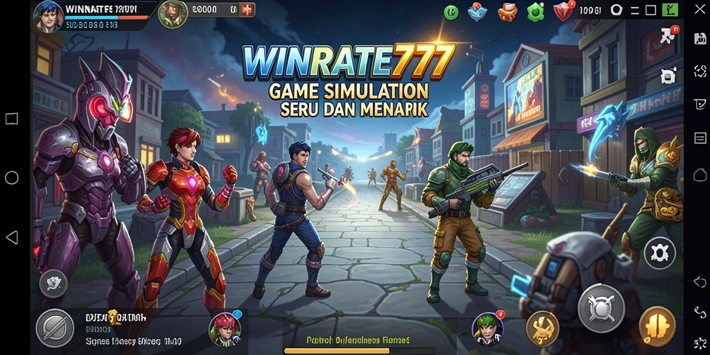 Tampilan gameplay menarik dari WINRATE777 dalam simulasi yang seru.